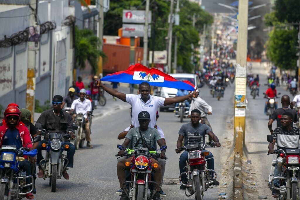 APTOPIX Haiti Protest